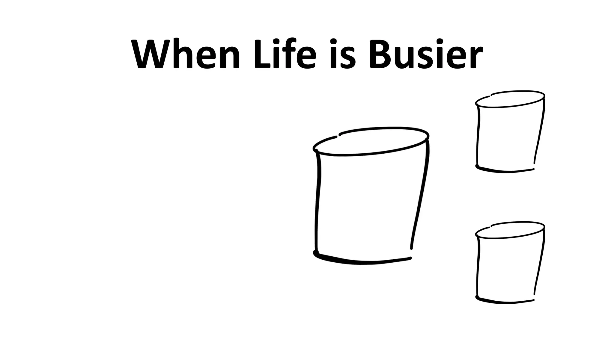 When	
  Life	
  is	
  Busier
 