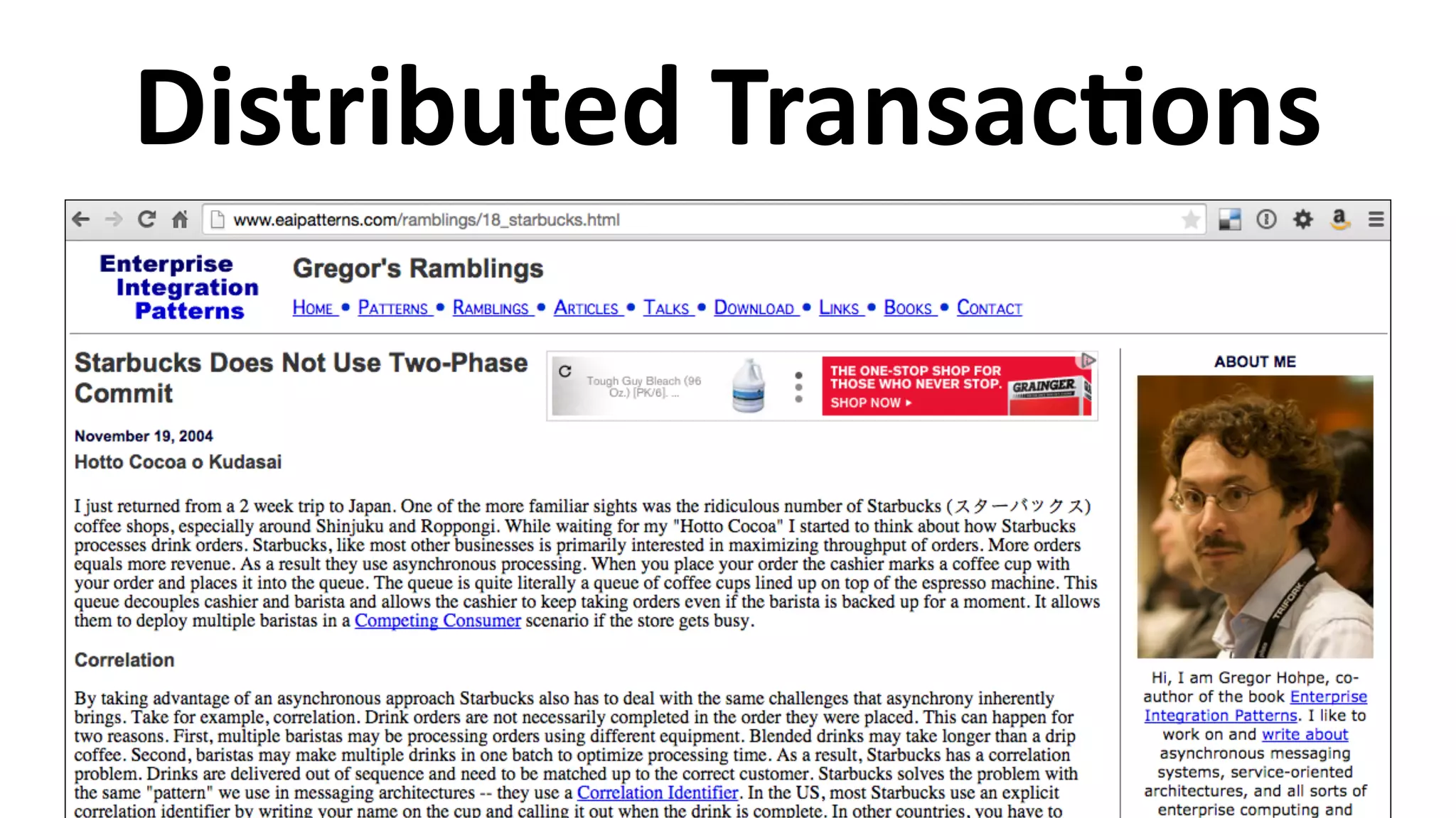 Distributed	
  TransacCons
 