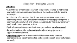 Introduction of Distributed Systems - Communication | PPTX