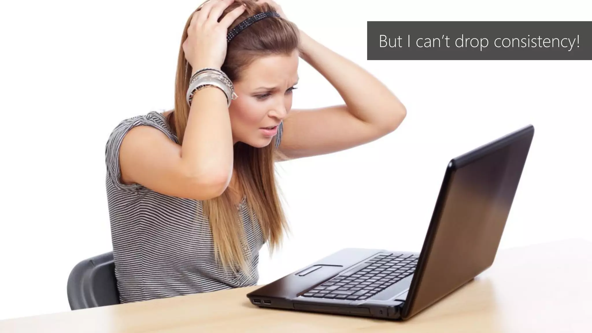 Dennis van der Stelt
But I can’t drop consistency!
 