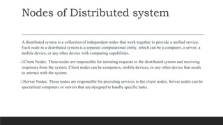 Distributed System Unit 1 Notes by Dr. Nilam Choudhary, SKIT Jaipur | PPTX