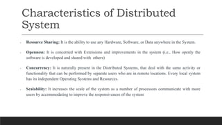 Distributed System Unit 1 Notes by Dr. Nilam Choudhary, SKIT Jaipur | PPTX