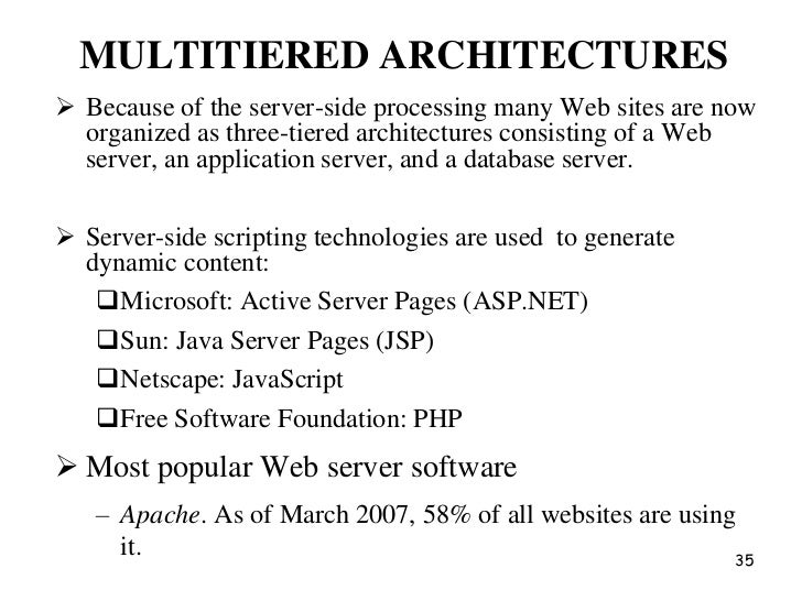 Distributed web based systems