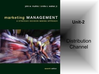 Distribution
Channel
Unit-2
 