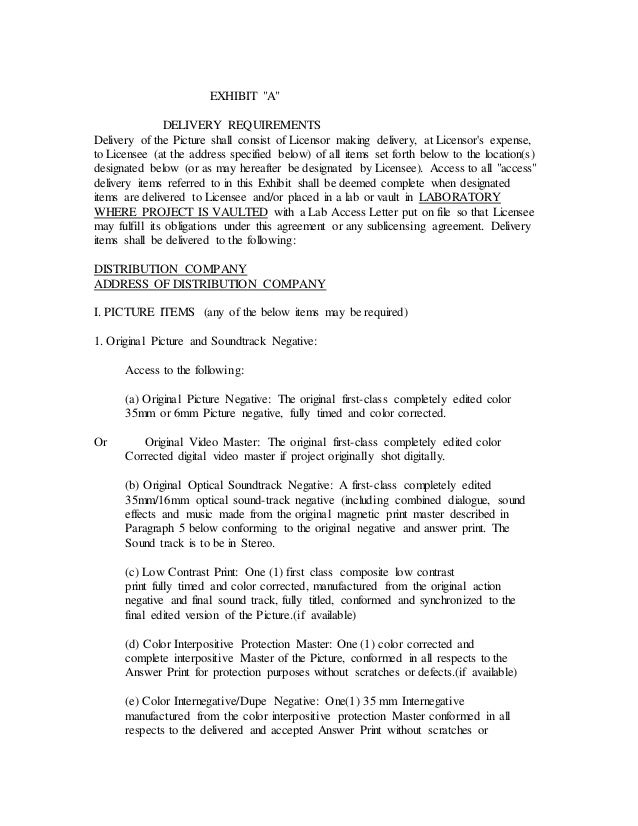 distribution letter