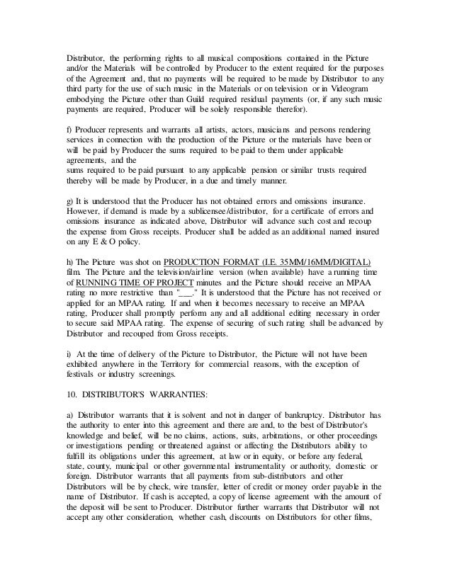 distribution letter
