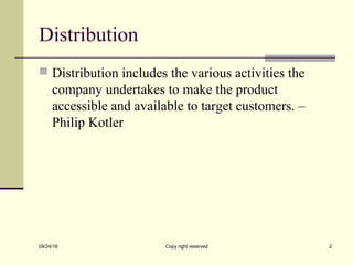 Distribution | PPT