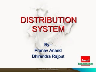 DISTRIBUTION SYSTEM By:- Pranav Anand Dhirendra Rajput 