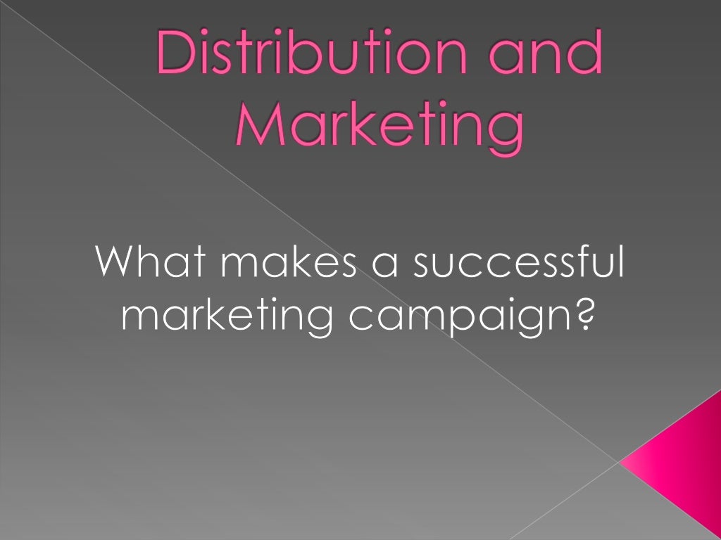 Film Distribution And Marketing