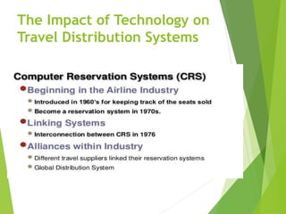 The Impact of Technology on
Travel Distribution Systems
 