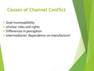 Causes of Channel Conflict
 