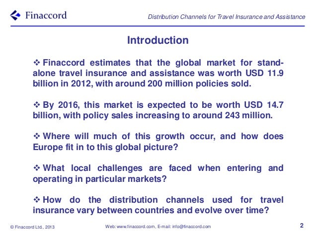 Travel Insurance Distribution Channels Finding the right