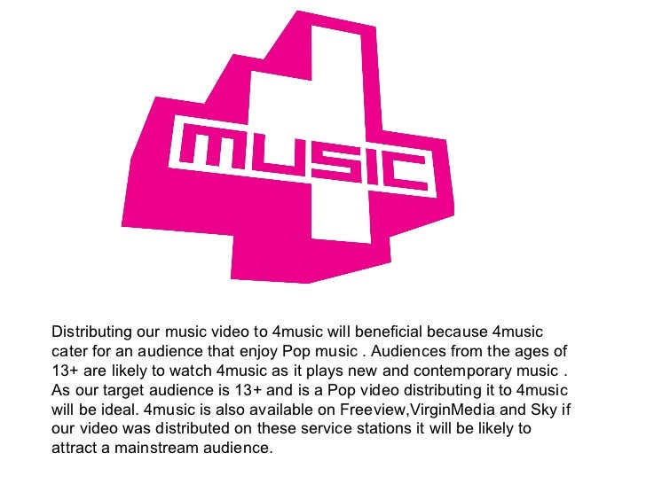 Distribution channels for my music video