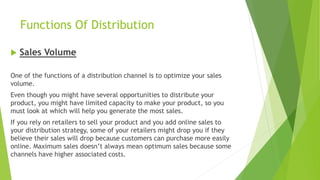 Distribution importance and functions by divanshu pahwa | PPTX