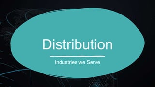 Distribution
Industries we Serve
 