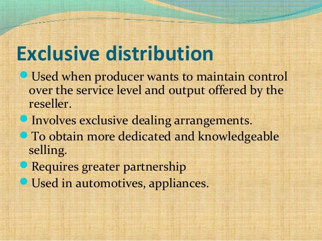 exclusive distribution Distribution intensity final exclusive distribution Distribution intensity final