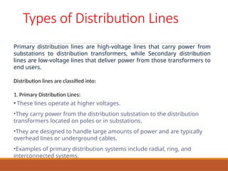 Comprehensive Guide to Distribution Line Design | PPTX