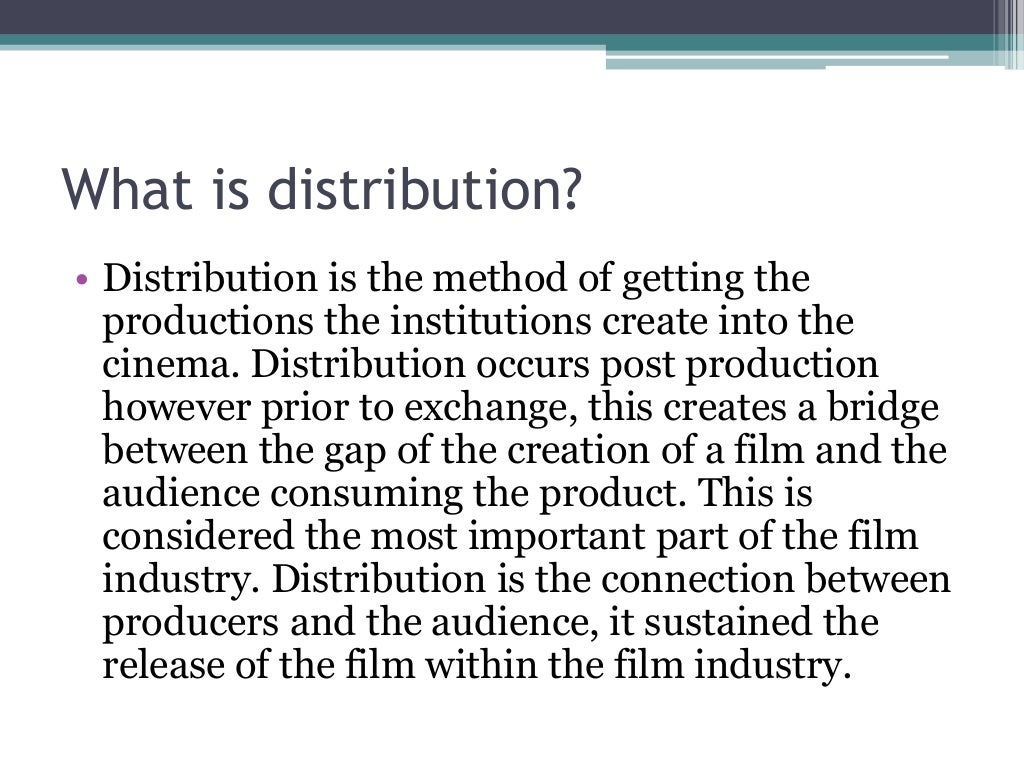 Distribution methods