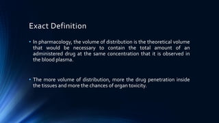 Distribution of drugs Pharmacokinetics | PDF