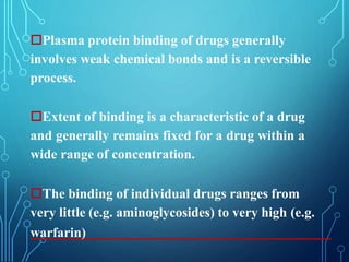 Distribution of Drugs and factors effecting | PPTX