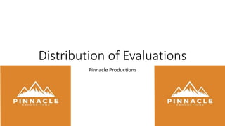 Distribution of Evaluations
Pinnacle Productions
 