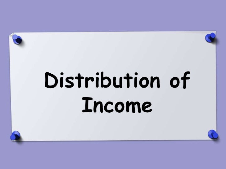 Distribution of
