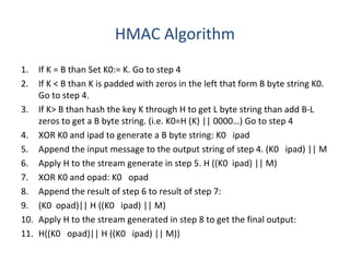 Distribution of public keys and hmac | PPT