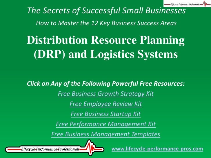 Video Distribution Resource Planning (DRP) and Logistics Systems