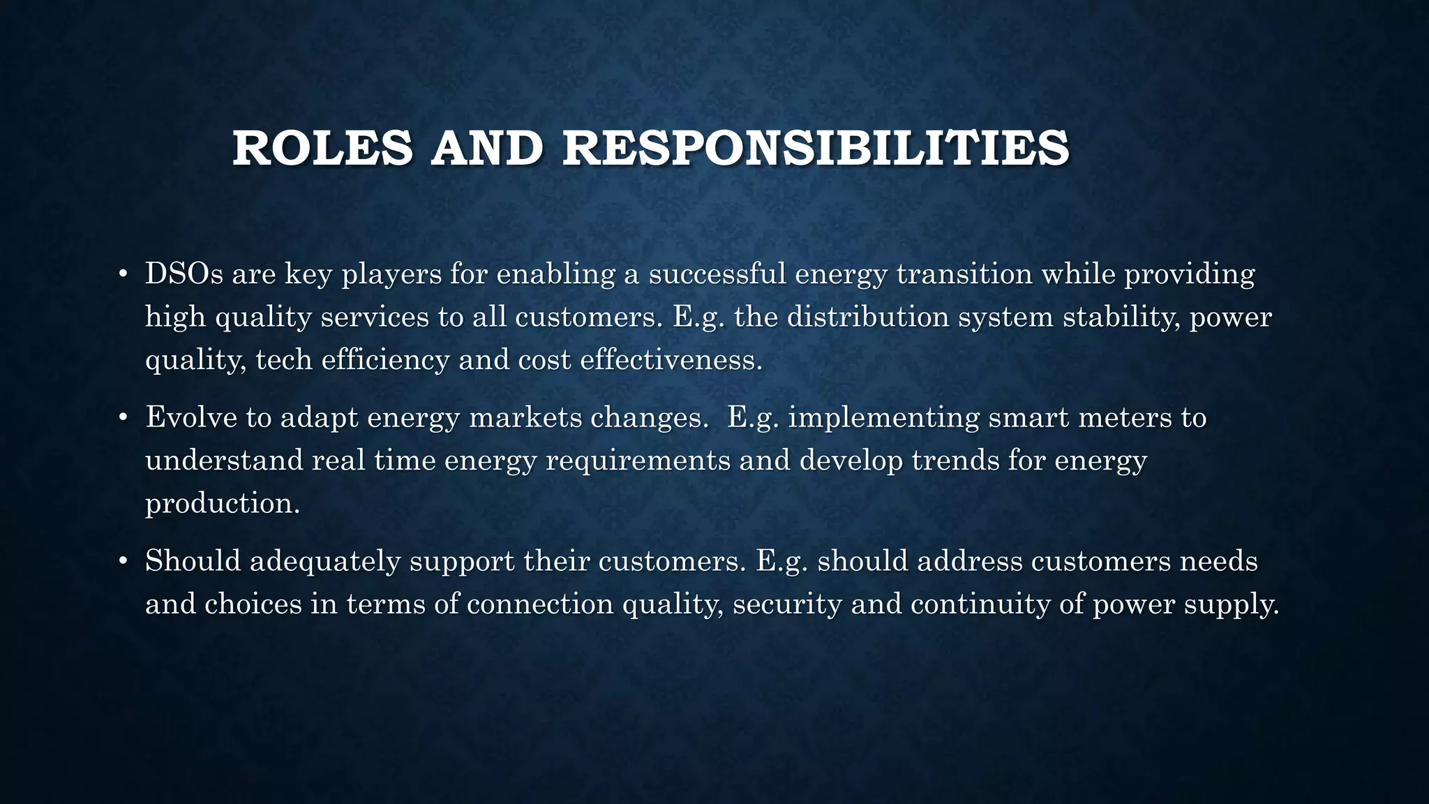 Distribution system operators (dso) | PPTX