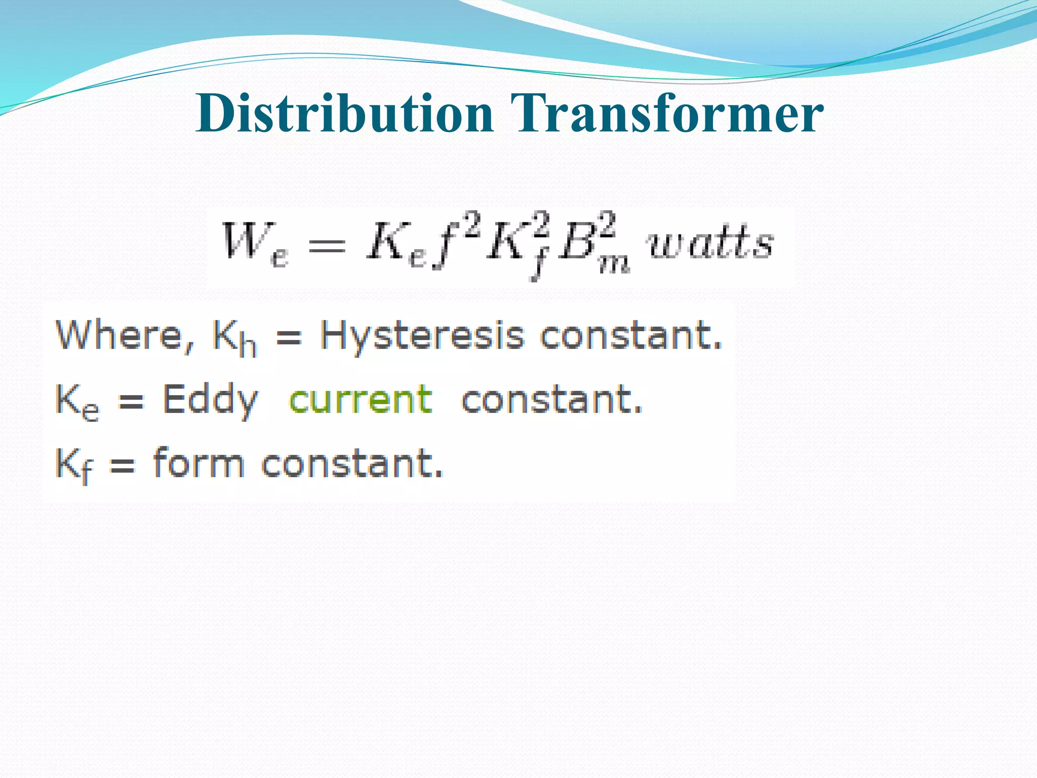 Distribution Transformer
 