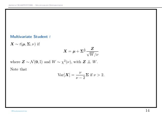 Multivariate Distributions An Overview