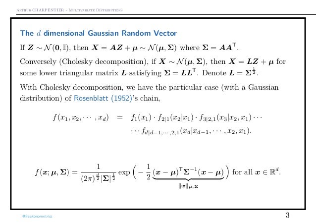 Multivariate Distributions An Overview
