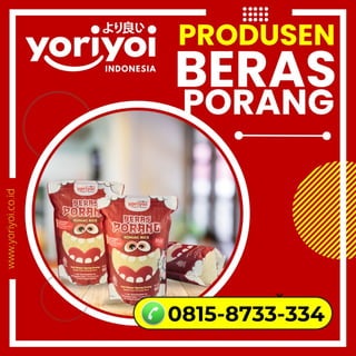 Supplier Beras Porang Jakarta Selatan, Hub 0815-8733-334