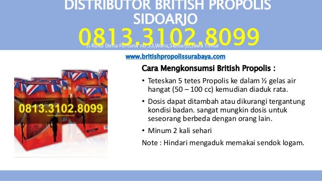 Resmi Agen British Propolis Sidoarjo Jual British