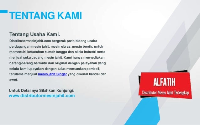  Distributor  mesin jahit Terlengkap Di  Jakarta Bogor Bekasi 