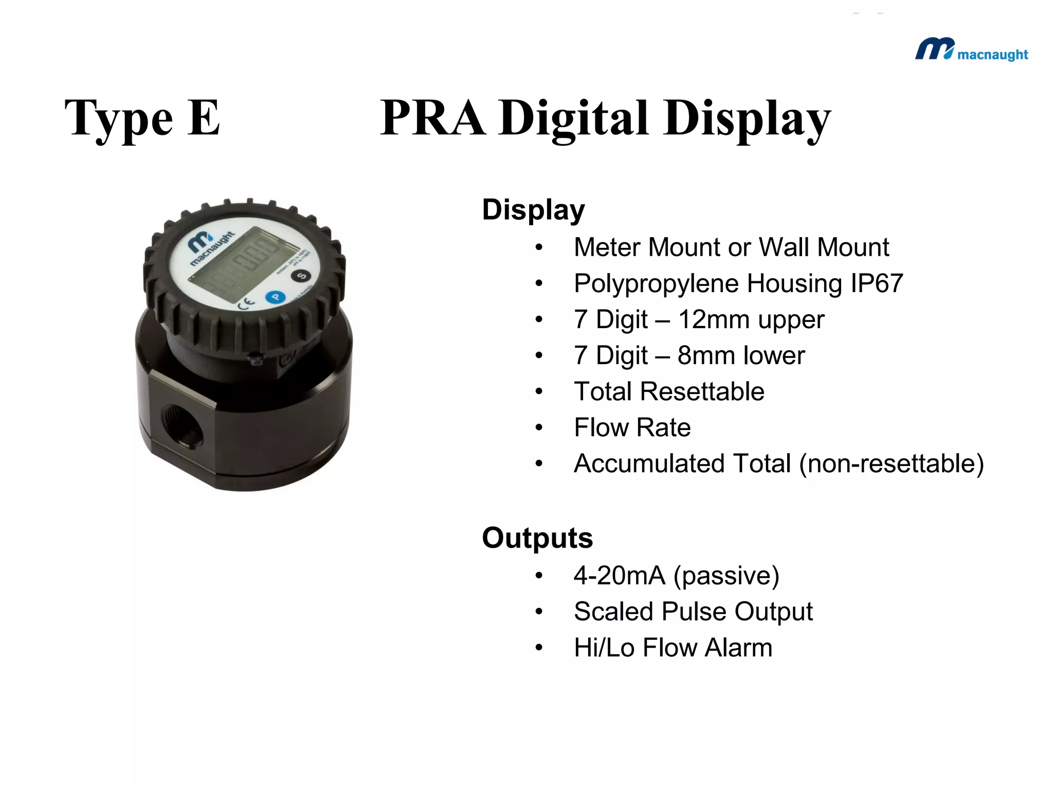 MX25F-1SA
Breakdown of the part numbering system
MX … Flowmeter Series
25 … Size and Flow Range
F … Industry Type or Family
1 … Port style (process connection)
S … Rotor Type
A

… Display or Pulser Output Type
Part Number

 