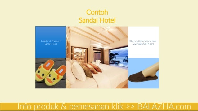 Distributor Sandal  Hotel Murah Di  Bekasi 