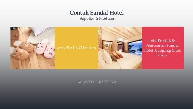 Distributor sandal  hotel  murah surabaya 