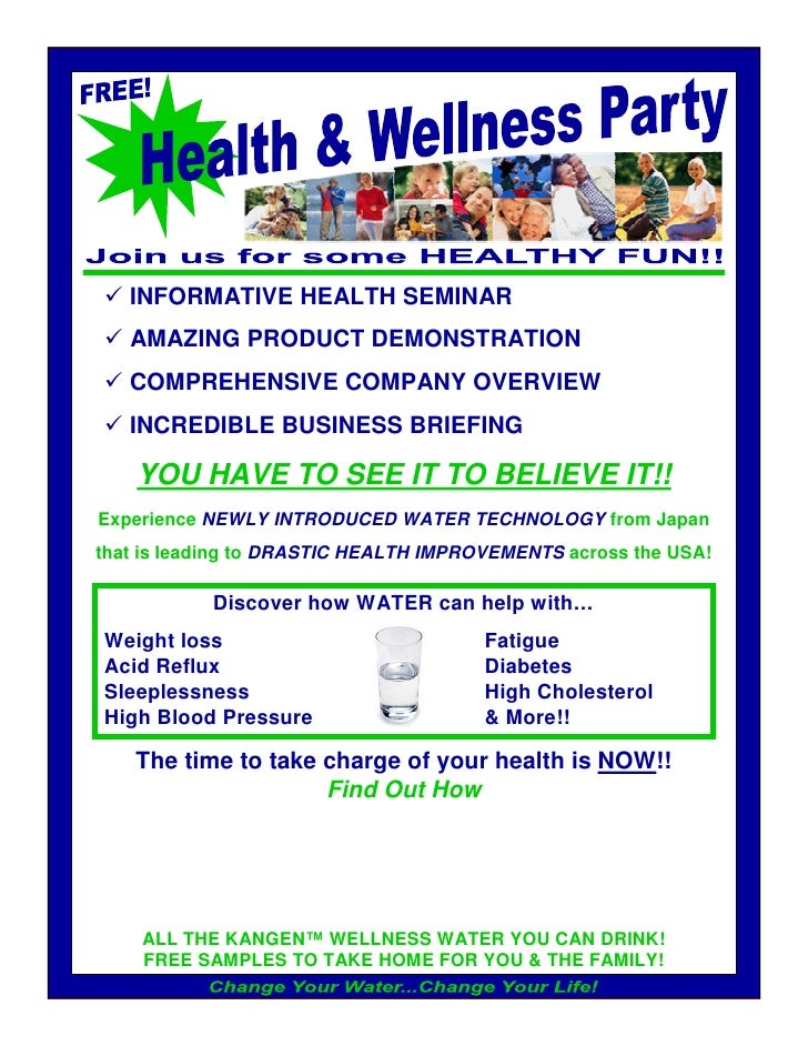 distributor wellness party flyer health and wellness flyer