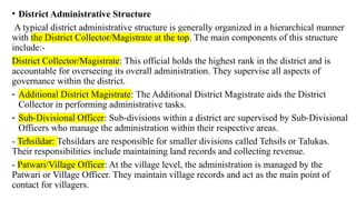 District Administration by civil servant | PPTX