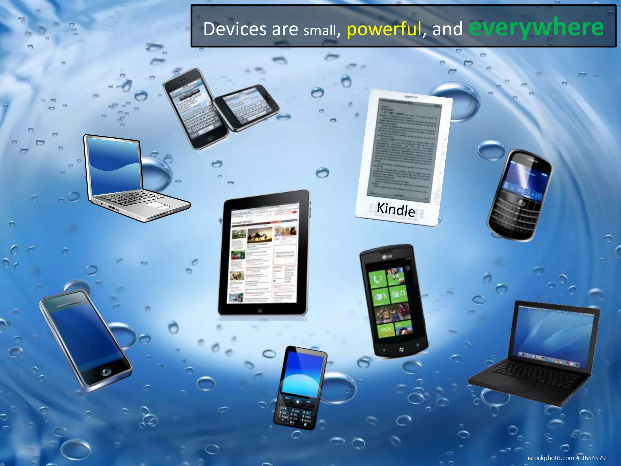 Devices are small, powerful, and everywhereKindleistockphoto.com # 3654579