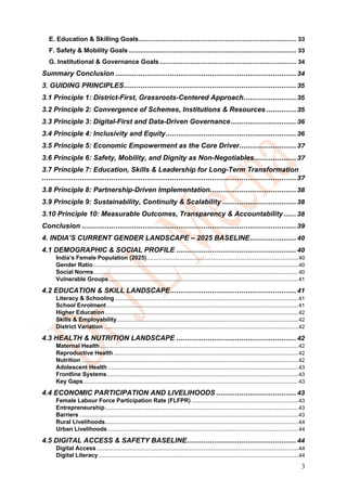 District Wise Framework for Women’s Empowerment toward Viksit Bharat ...