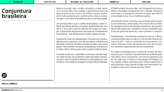 Conjuntura
brasileira
O Brasil também teve que lidar com consequências da pan-
demia. Uma dessas consequências foi a inflação. O preço de
tudo subiu e os brasileiros sentiram no bolso. Mas não foi
exclusividade nossa. Foi um fenômeno global.
Uma série de fatores contribuiu para as fortes altas nos pre-
ços de alimentos e combustíveis. Para tentar evitar um drás-
tico desaquecimento da atividade econômica, que poderia
aprofundar ainda mais o problema, foram concedidos estí-
mulos por parte dos governos, o que sustentou o consumo.
Paralelamente, vislumbrando problemas futuros, o Banco
Central do Brasil havia iniciado um ciclo de altas de juros em
março de 2021 - indo na contramão de muitos bancos cen-
trais ao redor do mundo, até mesmo por conta de uma polí-
tica monetária expansionista durante a pandemia.
Em nossa contribuição para o Inside VC de abril de 2022,
notamos que as variáveis macroeconômicas do Brasil pode-
riam afetar novos investidores, com menos experiência em
VC, de modo que, a melhora na percepção de inflação e ju-
ros, câmbio e bolsa, poderiam atrair esses investidores e,
eventualmente, levar grandes fundos de investimentos es-
trangeiros para outros países que não o Brasil.
Muitas surpresas, idas e vindas, recessões e crises marca-
ram o ano de 2022. Para começar, a grande força motriz da
atual conjuntura foi a Guerra na Ucrânia. É ponto pacífico
entre muitos analistas que o conflito entre russos e ucrania-
nos gerou uma série de problemas para a economia global.
Um exemplo disso é que o conflito desencadeou a maior in-
flação das últimas décadas na Europa. Verdade seja dita: esse
não é o único fator. Quando falamos de Europa, por exem-
plo, é importante destacarmos que ainda há consequências
da pandemia - que desestruturou muitas cadeias de valor.
A política de Covid zero adotada pela China teve sua contribui-
ção para essa conjuntura, uma vez que alterou a dinâmica da
produção e comércio de bens e serviços no país e com outros
países. E isso também nos leva às consequências do Brexit tan-
to sobre o Reino Unido quanto sobre a própria União Europeia.
E somado a tudo isso, o hemisfério norte viveu uma das maio-
res ondas de calor da sua história. Esses elementos contribuí-
ram para a alta de preços de alimentos e combustíveis no mun-
do todo e, como podemos imaginar, no Brasil não foi diferente.
INTRODUÇÃO DESTAQUES DO ECOSSISTEMA CONCLUSÃO
ESTATÍSTICAS TENDÊNCIAS
3
RETROSPECTIVA REPORT 2022
ANÁLISE ECÔNOMICA
 
