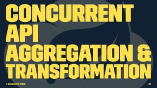 Concurrent
API
Aggregation &
Transformation© 2015 Matt Stine 67
 