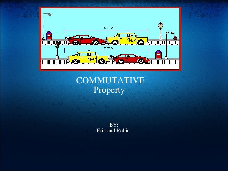 Example Of Commutative Property In Real Life Example Of Commutative Property In Real Life