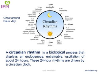 Disturbance of circadian rhythm and its effect on health | PPTX