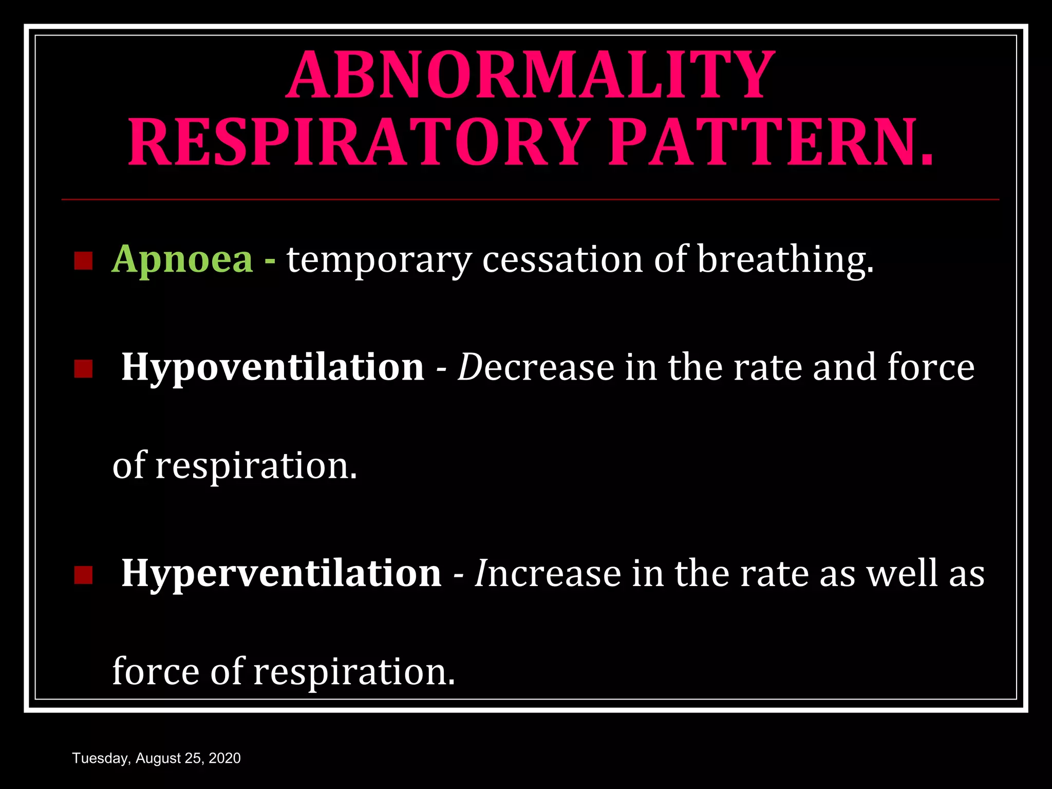 Disturbances of respiration | PPT