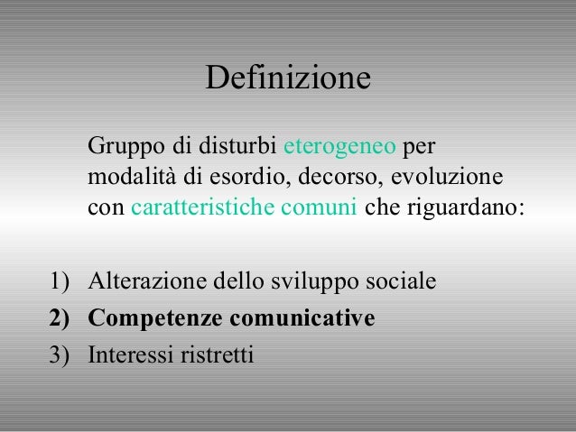 Disturbi pervasivi dello sviluppo a