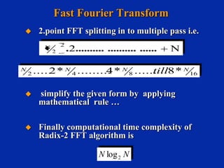 DIT-Radix-2-FFT in SPED | PPT