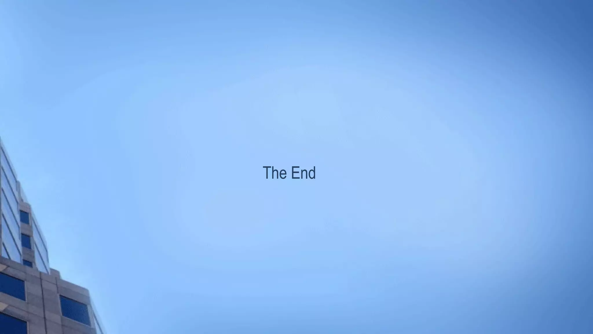 The End
 